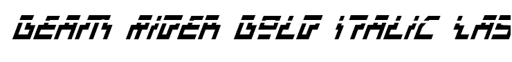 Beam Rider Bold Italic Laser