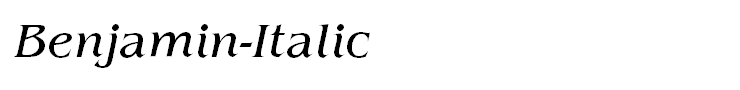 Benjamin-Italic