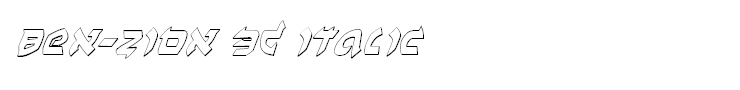 Ben-Zion 3D Italic