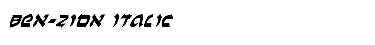 Ben-Zion Italic