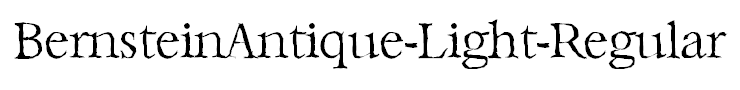 BernsteinAntique-Light-Regular