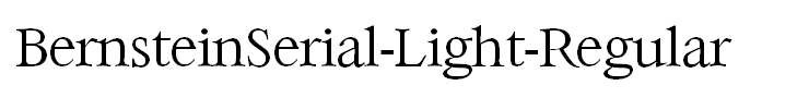 BernsteinSerial-Light-Regular