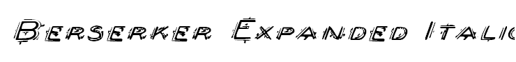 Berserker Expanded Italic