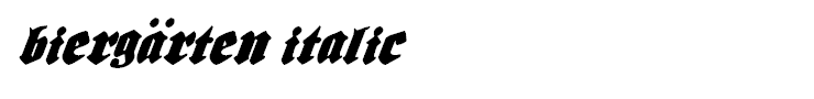 Biergärten Italic