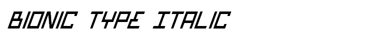 Bionic Type Italic