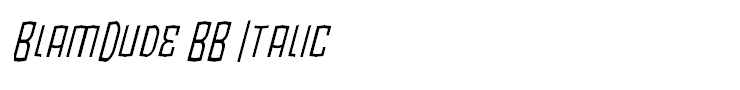 BlamDude BB Italic