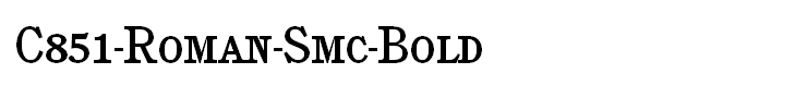 C851-Roman-Smc-Bold