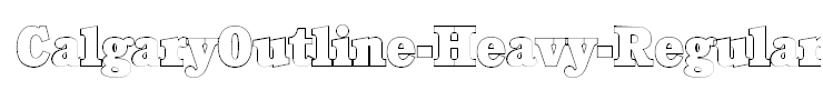 CalgaryOutline-Heavy-Regular