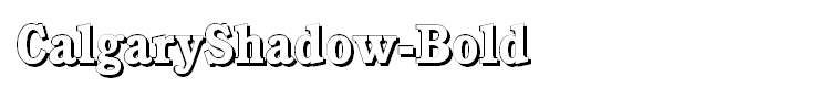 CalgaryShadow-Bold