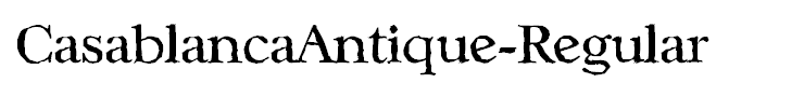 CasablancaAntique-Regular