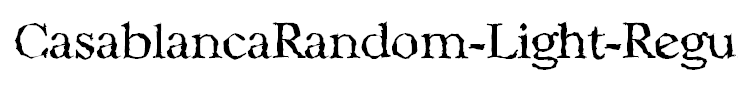 CasablancaRandom-Light-Regular
