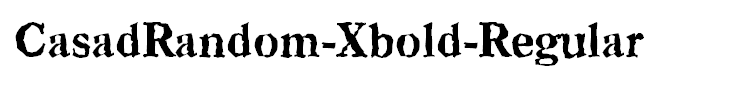 CasadRandom-Xbold-Regular