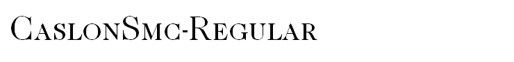 CaslonSmc-Regular