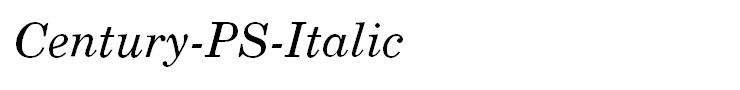 Century-PS-Italic