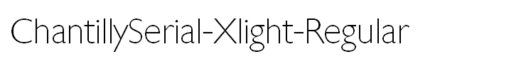 ChantillySerial-Xlight-Regular