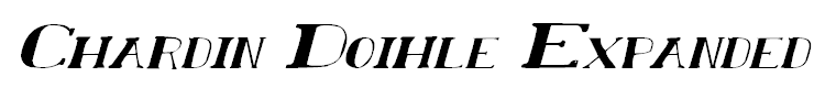 Chardin Doihle Expanded Italic