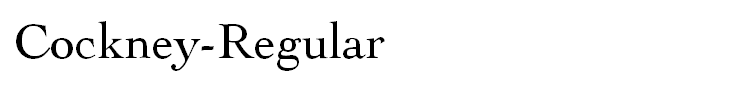 Cockney-Regular