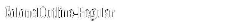ColonelOutline-Regular