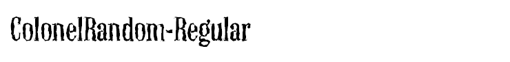 ColonelRandom-Regular