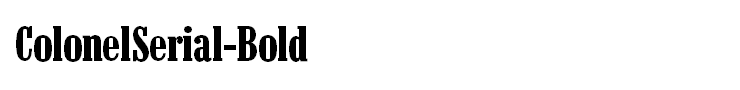 ColonelSerial-Bold