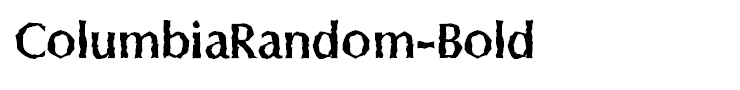 ColumbiaRandom-Bold