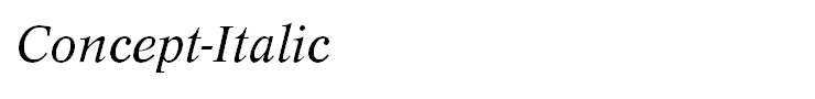 Concept-Italic