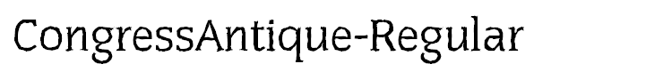CongressAntique-Regular