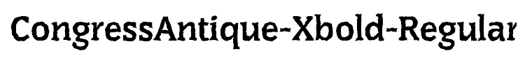 CongressAntique-Xbold-Regular