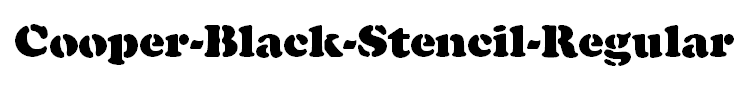 Cooper-Black-Stencil-Regular