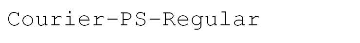 Courier-PS-Regular