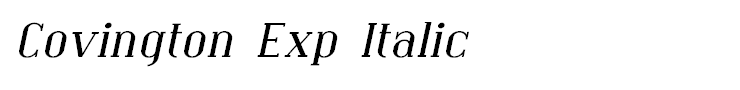 Covington Exp Italic