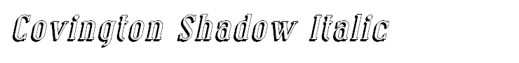 Covington Shadow Italic