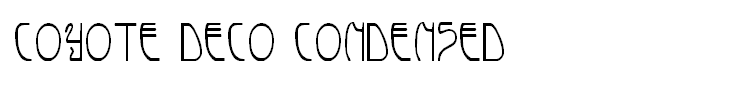 Coyote Deco Condensed