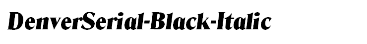 DenverSerial-Black-Italic