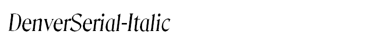 DenverSerial-Italic