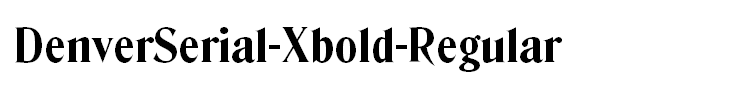 DenverSerial-Xbold-Regular