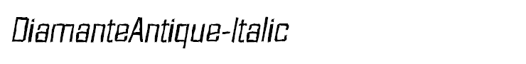 DiamanteAntique-Italic
