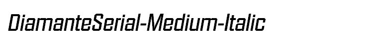 DiamanteSerial-Medium-Italic