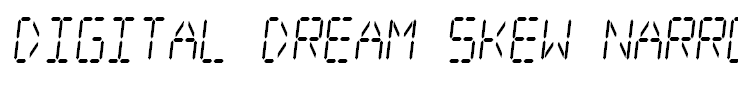 Digital dream Skew Narrow
