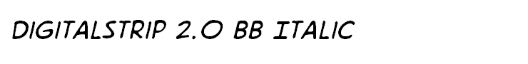 DigitalStrip 2.0 BB Italic