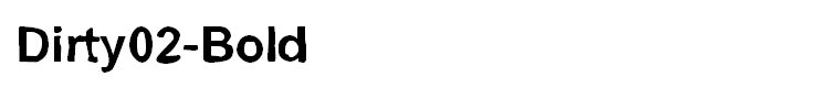 Dirty02-Bold