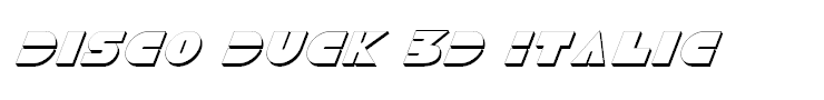 Disco Duck 3D Italic