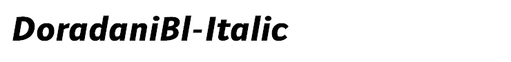 DoradaniBl-Italic