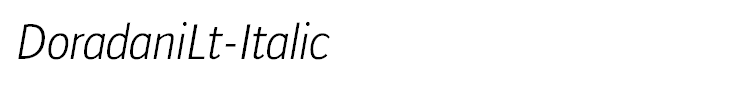 DoradaniLt-Italic