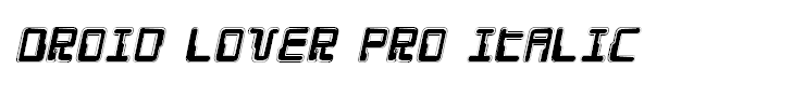 Droid Lover Pro Italic