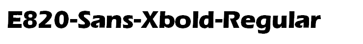 E820-Sans-Xbold-Regular