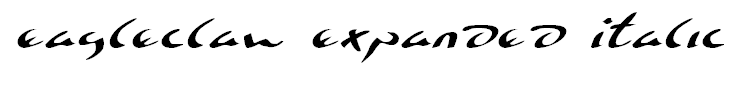 Eagleclaw Expanded Italic