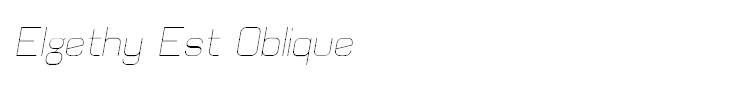Elgethy Est Oblique