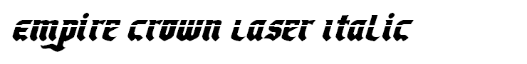 Empire Crown Laser Italic