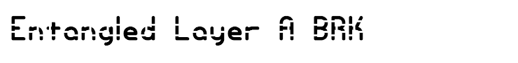 Entangled Layer A BRK
